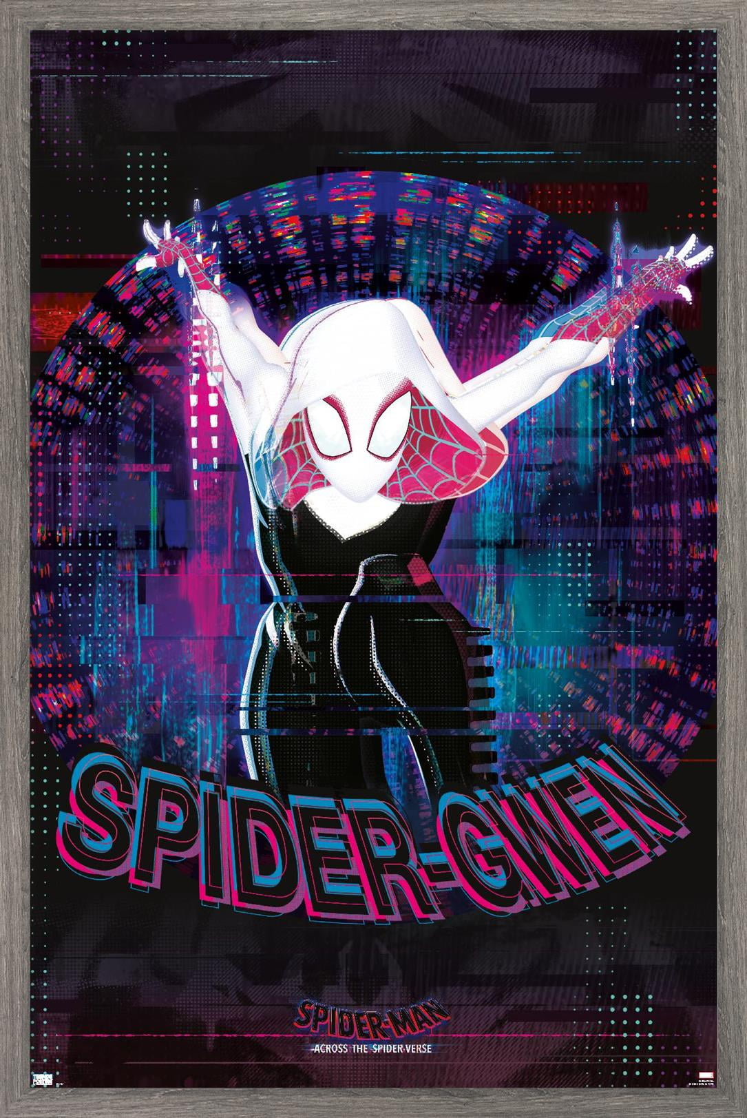 Marvel Spider-Man: Across the Spider-Verse - Spider-Gwen Wall Poster, 14.725" x 22.375" Framed