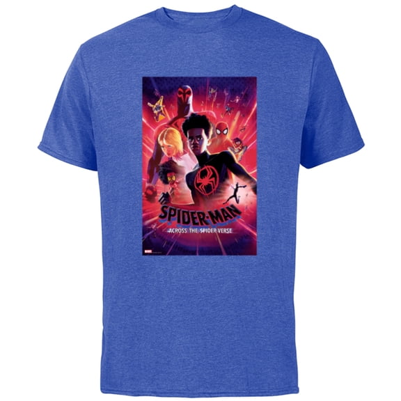 Marvel Spider-Man: Across the Spider-Verse Spider Heroes - Short Sleeve Cotton T-Shirt for Adults - Customized-Royal Heather