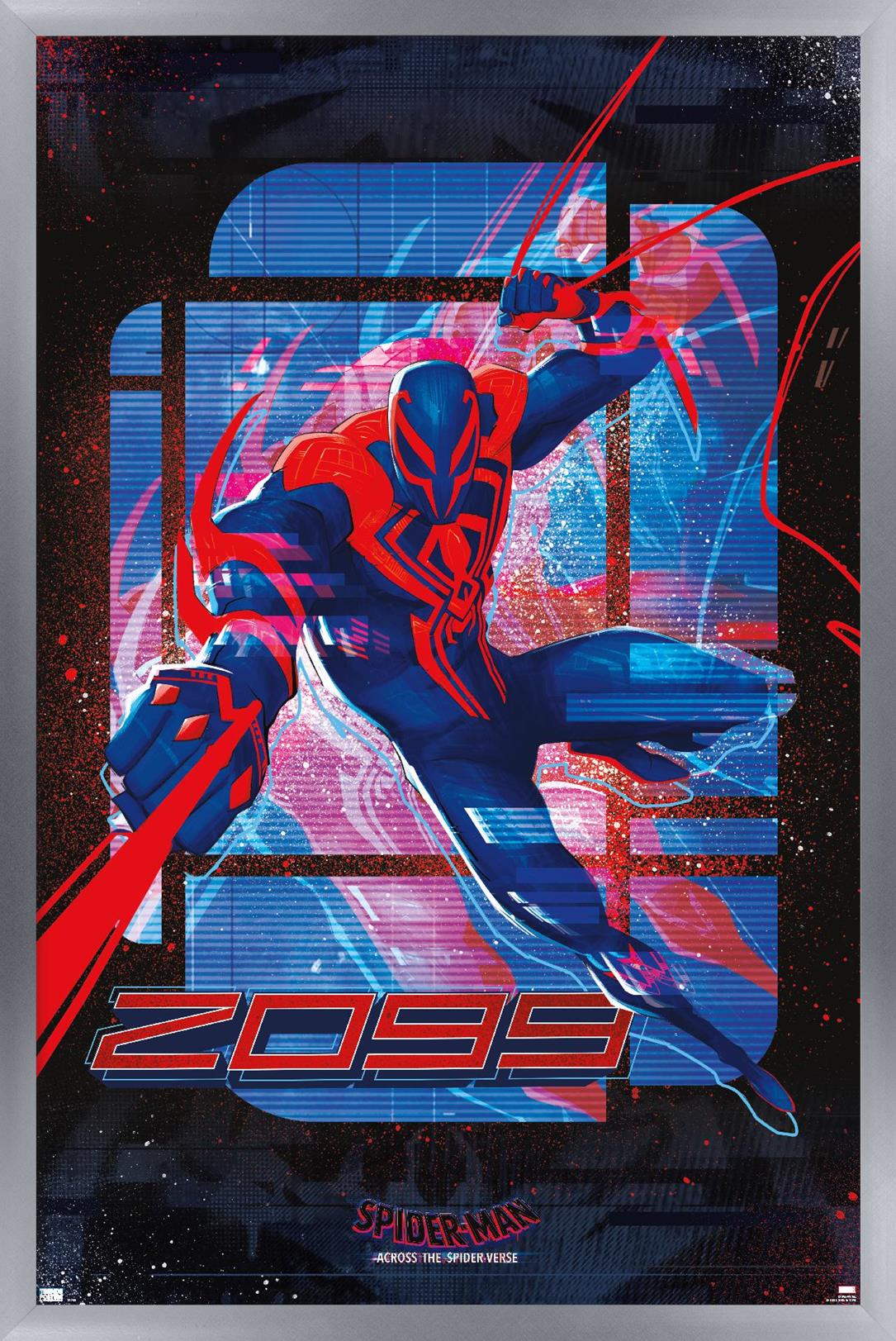 Marvel Spider-Man: Across the Spider-Verse - Spider-Man 2099 Wall Poster,  14.725 x 22.375 Framed 