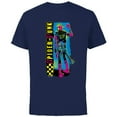 thumbnail image 1 of Marvel Spider-Man: Across the Spider-Verse Spider-Punk Away - Short Sleeve Cotton T-Shirt for Adults - Customized-Navy, 1 of 5