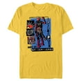 thumbnail image 1 of Marvel Spider-Man: Across the Spider-Verse Spider-Punk Back - Short Sleeve Blended T-Shirt for Adults - Customized-Yellow, 1 of 5