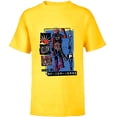 thumbnail image 1 of Marvel Spider-Man: Across the Spider-Verse Spider-Punk Back - Short Sleeve T-Shirt for Kids - Customized-Yellow, 1 of 5