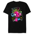 thumbnail image 1 of Marvel Spider-Man: Across the Spider-Verse Spider-Punk Head - Short Sleeve Blended T-Shirt for Adults - Customized-Black, 1 of 5