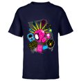 thumbnail image 1 of Marvel Spider-Man: Across the Spider-Verse Spider-Punk Head - Short Sleeve T-Shirt for Kids - Customized-Navy, 1 of 5