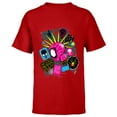 thumbnail image 1 of Marvel Spider-Man: Across the Spider-Verse Spider-Punk Head - Short Sleeve T-Shirt for Kids - Customized-Red, 1 of 5