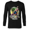 thumbnail image 1 of Marvel Spider-Man: Across the Spider-Verse Spider-Punk Pose - Long Sleeve T-Shirt for Men - Customized-Black, 1 of 5