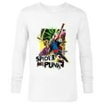 thumbnail image 1 of Marvel Spider-Man: Across the Spider-Verse Spider-Punk Pose - Long Sleeve T-Shirt for Men - Customized-White, 1 of 5
