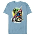 thumbnail image 1 of Marvel Spider-Man: Across the Spider-Verse Spider-Punk Pose - Short Sleeve Blended T-Shirt for Adults - Customized-Ocean Blue, 1 of 5