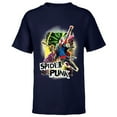 thumbnail image 1 of Marvel Spider-Man: Across the Spider-Verse Spider-Punk Pose - Short Sleeve T-Shirt for Kids - Customized-Navy, 1 of 5