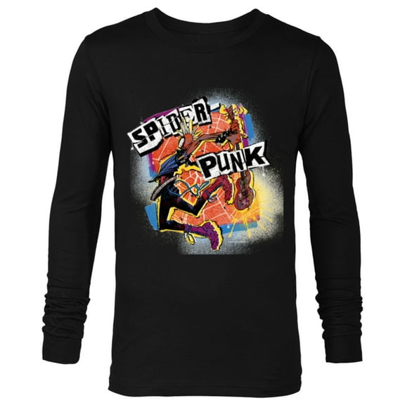 Marvel Spider-Man: Across the Spider-Verse Spider-Punk Smash - Long Sleeve T-Shirt for Men - Customized-Black