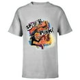 thumbnail image 1 of Marvel Spider-Man: Across the Spider-Verse Spider-Punk Smash - Short Sleeve T-Shirt for Kids - Customized-Athletic Heather, 1 of 5