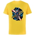 thumbnail image 1 of Marvel Spider-Man: Across the Spider-Verse Spider-Punk Web - Short Sleeve Cotton T-Shirt for Adults - Customized-Yellow, 1 of 5
