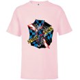 thumbnail image 1 of Marvel Spider-Man: Across the Spider-Verse Spider-Punk Web - Short Sleeve T-Shirt for Kids - Customized-Soft Pink, 1 of 5