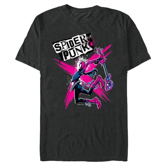 Marvel Spider-Man: Across the Spider-Verse Spider-Punk X - Short Sleeve Blended T-Shirt for Adults - Customized-Dark Heather