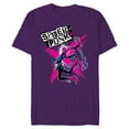 thumbnail image 1 of Marvel Spider-Man: Across the Spider-Verse Spider-Punk X - Short Sleeve Blended T-Shirt for Adults - Customized-Purple, 1 of 5