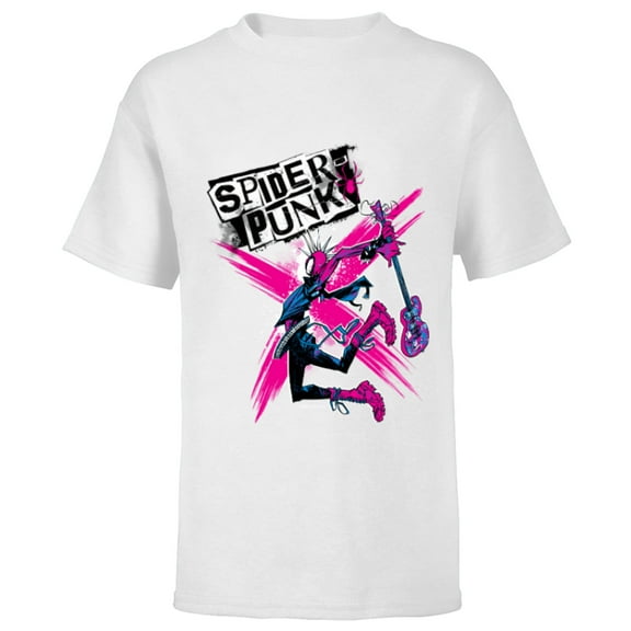 Marvel Spider-Man: Across the Spider-Verse Spider-Punk X - Short Sleeve T-Shirt for Kids - Customized-White