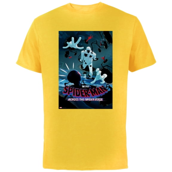 Marvel Spider-Man: Across the Spider-Verse The Spot Poster - Short Sleeve Cotton T-Shirt for Adults - Customized-Yellow