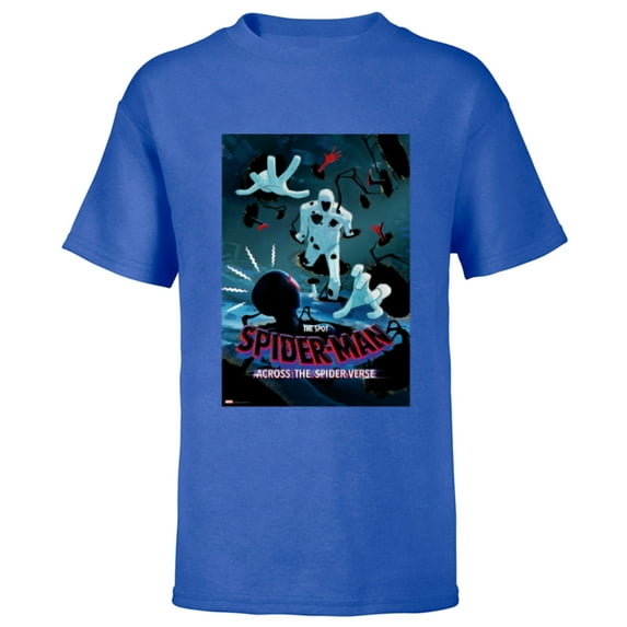 Marvel Spider-Man: Across the Spider-Verse The Spot Poster - Short Sleeve T-Shirt for Kids - Customized-Royal