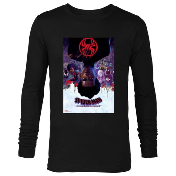 Marvel Spider-Man: Across the Spider-Verse Theatrical Poster - Long Sleeve T-Shirt for Men - Customized-Black