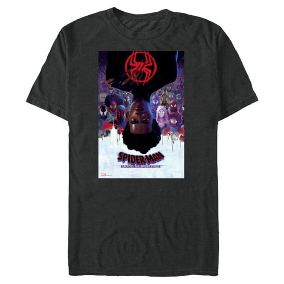 Marvel Spider-Man: Across the Spider-Verse Theatrical Poster - Short Sleeve Blended T-Shirt for Adults - Customized-Dark Heather