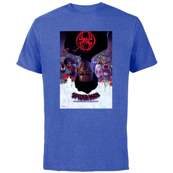 Marvel Spider-Man: Across the Spider-Verse Theatrical Poster - Short Sleeve Cotton T-Shirt for Adults - Customized-Royal Heather