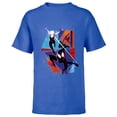 thumbnail image 1 of Marvel Spider-Man: Across the Spider-Verse Three Spiders - Short Sleeve T-Shirt for Kids - Customized-Royal, 1 of 5