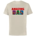 thumbnail image 1 of Marvel Spider-Man Amazing Dad Birthday Father’s Day - Short Sleeve Cotton T-Shirt for Adults - Customized-Natural, 1 of 5