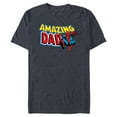 thumbnail image 1 of Marvel Spider-Man Amazing Dad Comic Book Men's - Short Sleeve Blended T-Shirt for Adults - Customized-Navy Heather, 1 of 5