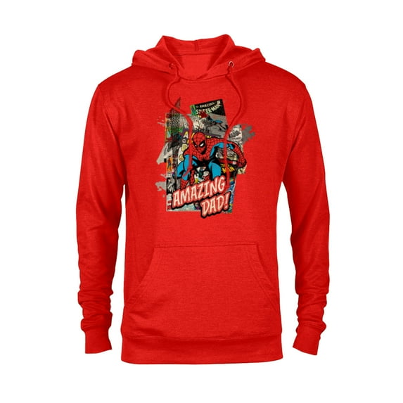 Marvel Spider-Man Amazing Dad Father's Day - Pullover Hoodie for Adults - Customized-Red