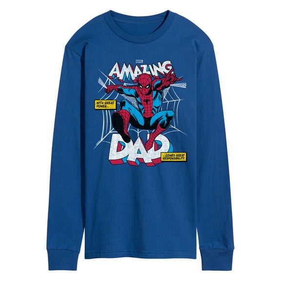 Marvel Spider-Man - Amazing Dad - Men's Long Sleeve Graphic T-Shirt