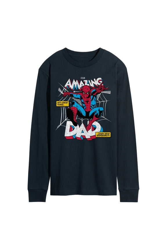 Spider-Man - Amazing Dad - Men's Long Sleeve Graphic T-Shirt