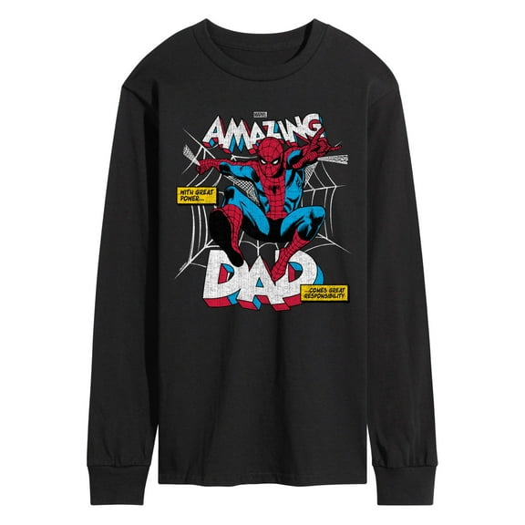 Marvel Spider-Man - Amazing Dad - Men's Long Sleeve Graphic T-Shirt