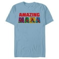 thumbnail image 1 of Marvel Spider-Man Amazing Mama Mom Birthday Mother’s Day - Short Sleeve Blended T-Shirt for Adults - Customized-Ocean Blue, 1 of 5