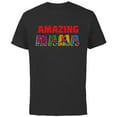 thumbnail image 1 of Marvel Spider-Man Amazing Mama Mom Birthday Mother’s Day - Short Sleeve Cotton T-Shirt for Adults - Customized-Black, 1 of 5