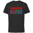 thumbnail image 1 of Marvel Spider-Man Amazing Mom Birthday Mother’s Day - Short Sleeve Cotton T-Shirt for Adults - Customized-Black, 1 of 5