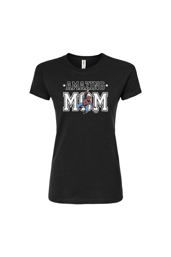 Spider-Man - Amazing Mom - Juniors Fitted Graphic T-Shirt