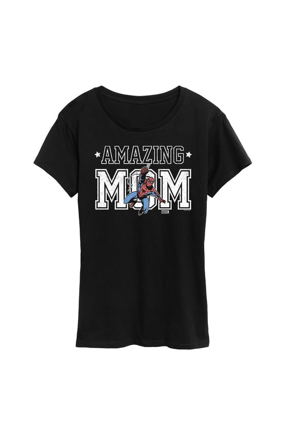 Spider-Man - Amazing Mom - Ladies Short Sleeve Graphic T-Shirt