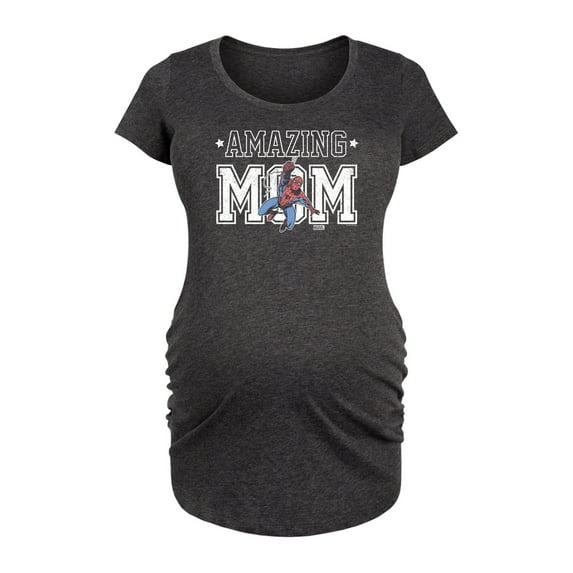 Marvel Spider-Man - Amazing Mom - Maternity Scoop Neck Graphic T-Shirt