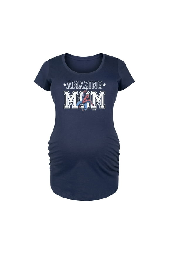 Spider-Man - Amazing Mom - Maternity Scoop Neck Graphic T-Shirt