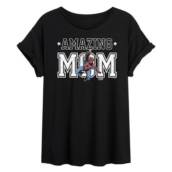 Marvel Spider-Man - Amazing Mom - Women's Oversized Graphic T-Shirt