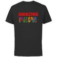 thumbnail image 1 of Marvel Spider-Man Amazing Papa Birthday Father’s Day - Short Sleeve Cotton T-Shirt for Adults - Customized-Black, 1 of 5