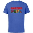 thumbnail image 1 of Marvel Spider-Man Amazing Papa Birthday Father’s Day - Short Sleeve Cotton T-Shirt for Adults - Customized-Royal Heather, 1 of 5
