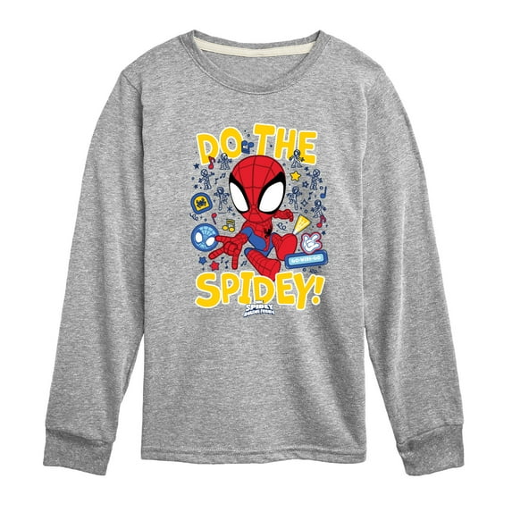 Marvel Spider-Man And His Amazing Friends - Do The Spidey - Toddler And Youth Long Sleeve Tee