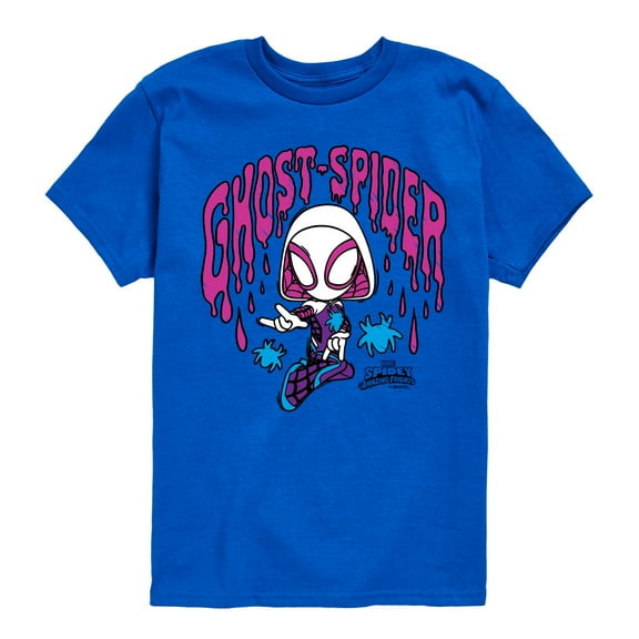 Marvel Spider-Man And His Amazing Friends - Doodle Ghost Spider - Toddler And Youth Short Sleeve Tee