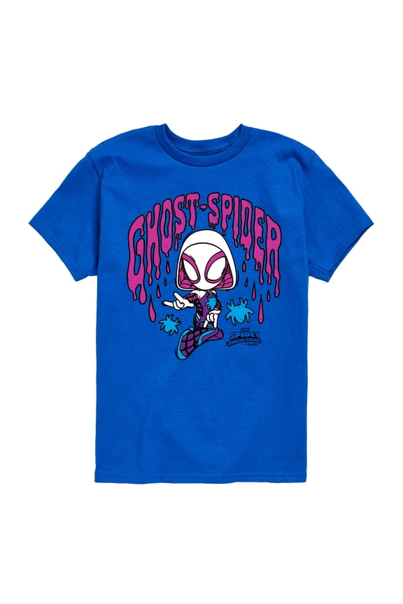 Spider-Man And His Amazing Friends - Doodle Ghost Spider - Toddler And Youth Short Sleeve Tee