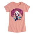 thumbnail image 1 of Marvel Spider-Man And His Amazing Friends - Doodle Ghost Spider - Toddler and Youth Girls Fitted Short Sleeve Tee, 1 of 5