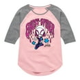 thumbnail image 1 of Marvel Spider-Man And His Amazing Friends - Doodle Ghost Spider - Toddler and Youth Girls Shirt Tail Raglan, 1 of 5