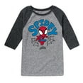 thumbnail image 1 of Marvel Spider-Man And His Amazing Friends - Doodle Spidey - Toddler And Youth Raglan, 1 of 5