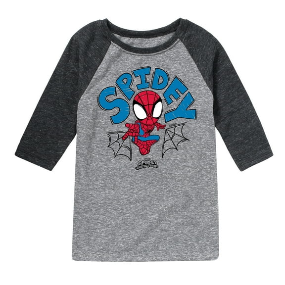 Marvel Spider-Man And His Amazing Friends - Doodle Spidey - Toddler And Youth Raglan