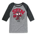 thumbnail image 1 of Marvel Spider-Man And His Amazing Friends - Doodle Spin - Toddler And Youth Raglan, 1 of 5